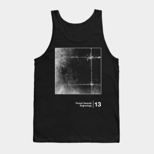 Engravings / Minimal Style Graphic Artwork Tank Top